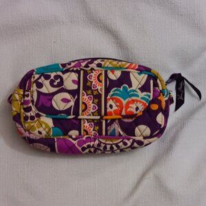 Vera Bradley Cosmetic Bag with Mirror, Makeup Bag